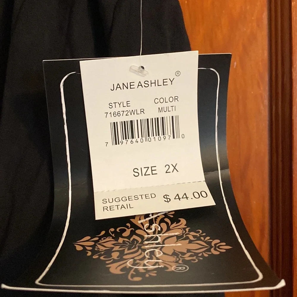 💜💜 JANE ASHLEY Black Embroidered Skirts NWT